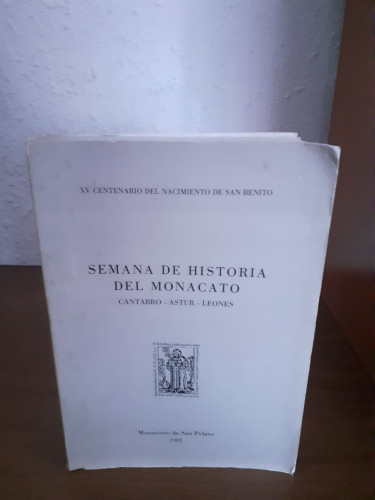 Portada del libro de Semana de historia del monacato cántabro-astur-leonés