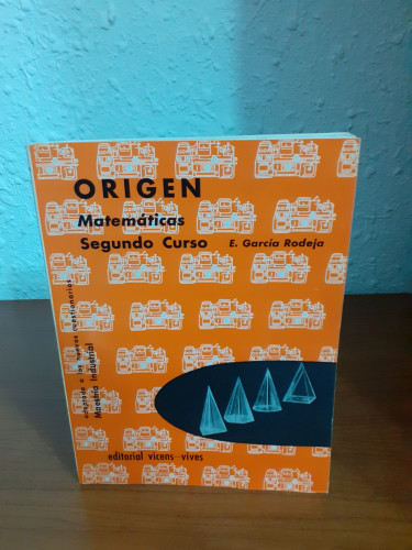 Portada del libro de Origen matemáticas segundo curso