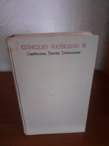 Portada del libro de CONCILIO VATICANO II CONSTITUCIONES DECRETOS DECLARACIONES