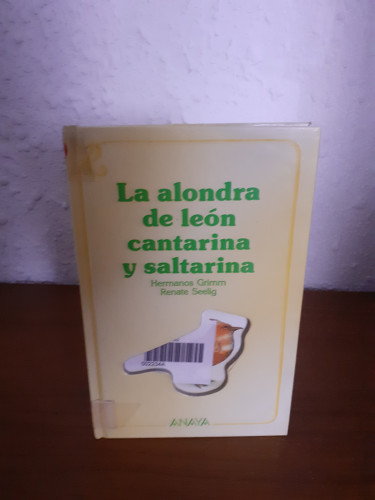 Portada del libro de La alondra de león cantarina y saltarina