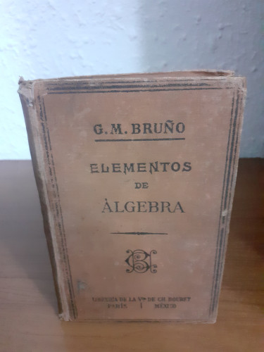 Portada del libro de Elementos de álgebra para la enseñanza secundaria y escuelas preparatorias