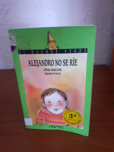 Portada del libro de Alejandro no se ríe 