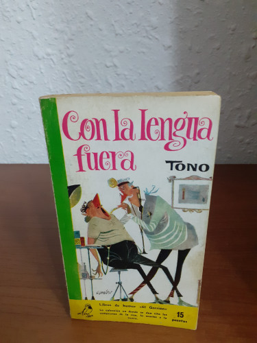 Portada del libro de Con la lengua fuera