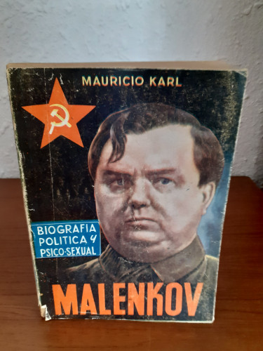 Portada del libro de Malenkov biografía política y psico sexual