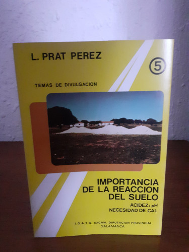 Portada del libro de Importancia de la reacción del suelo