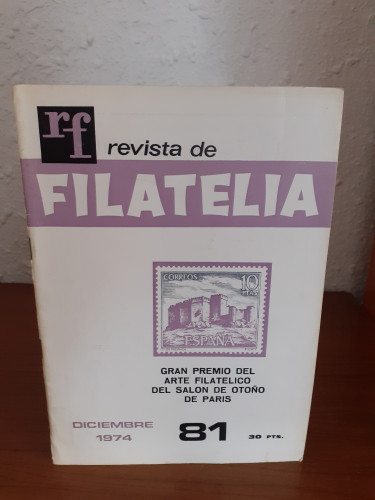 Portada del libro de Revista de filatelia diciembre 1974 numero 81