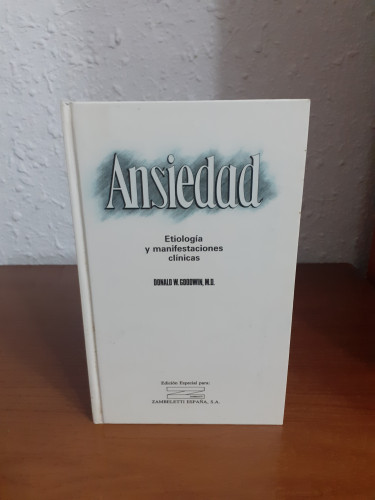 Portada del libro de Ansiedad Etiología y manifestaciones clínicas