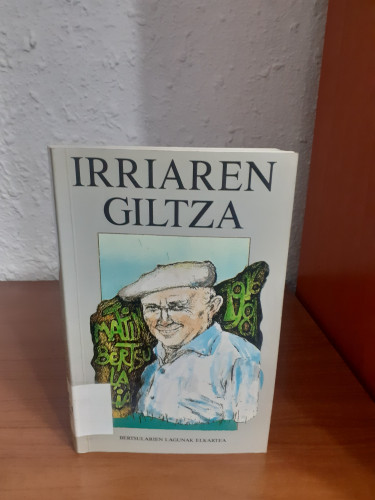 Portada del libro de Irriaren giltza Mattin Treku Bertsularia 1916-1981