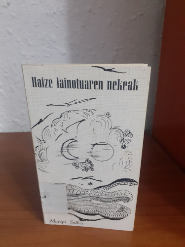 Portada del libro de Haize lainotuaren nekeak