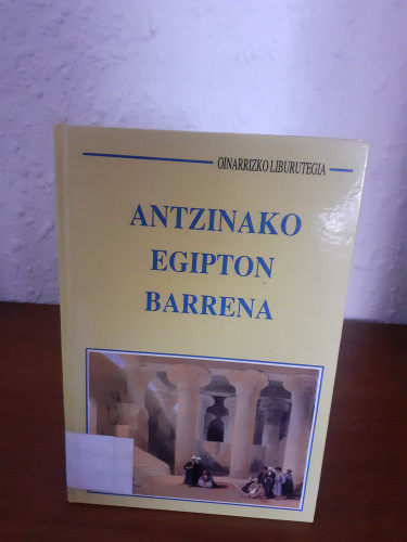 Portada del libro de Antzinako egipton barrena