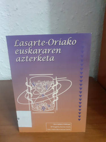 Portada del libro de Lasarte Oriako euskararen azterketa