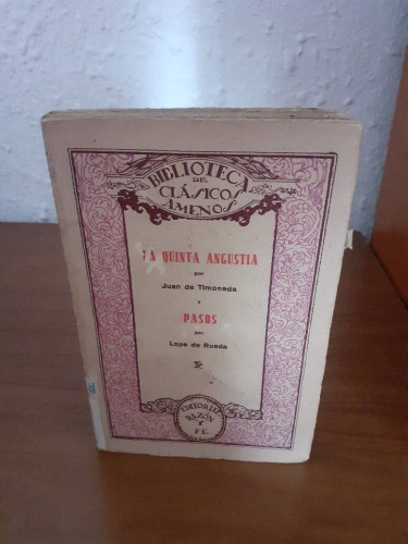 Portada del libro de QUINTA ANGUSTIA, LA // PASOS