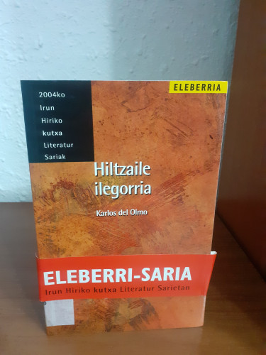 Portada del libro de Hiltzaile ilegorria