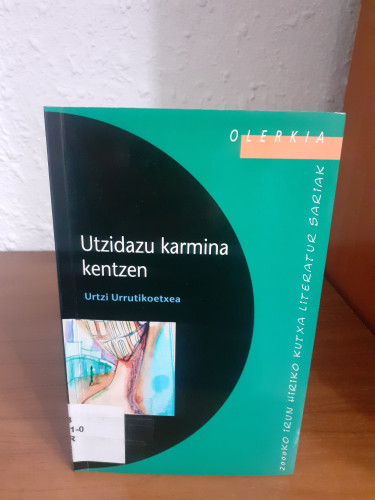 Portada del libro de Utzidazu karmina kentzen