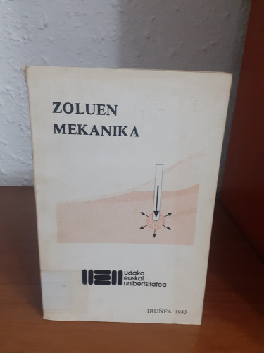 Portada del libro de Zoluen mekanika