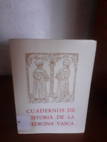 Portada del libro de Cuadernos de historia de la medicina vasca. 1.