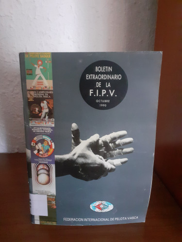 Portada del libro de Boletín Extraordinario de la F.I.P.V. Octubre 1990