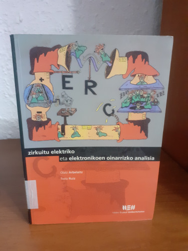 Portada del libro de Zirkuitu elektriko eta elektronikoen oinarrizko analisia