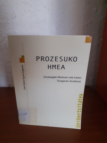 Portada del libro de Prozesuko HMEA