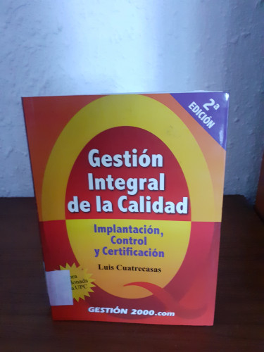 Portada del libro de Gestión Integral de la Calidad