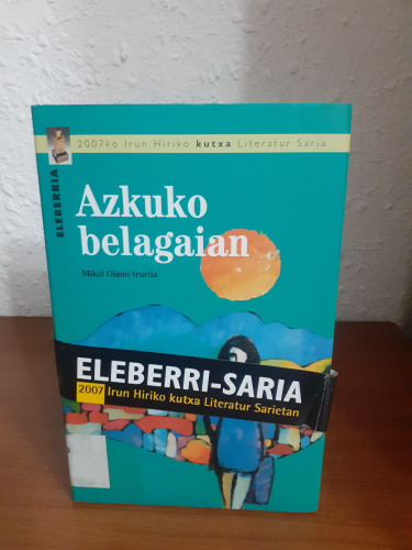 Portada del libro de Azkuko belagaian