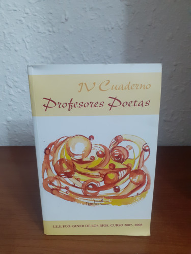 Portada del libro de IV Cuaderno Profesores Poetas