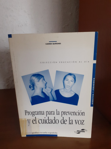 Portada del libro de Programa para la Prevención y el Cuidado de la Voz