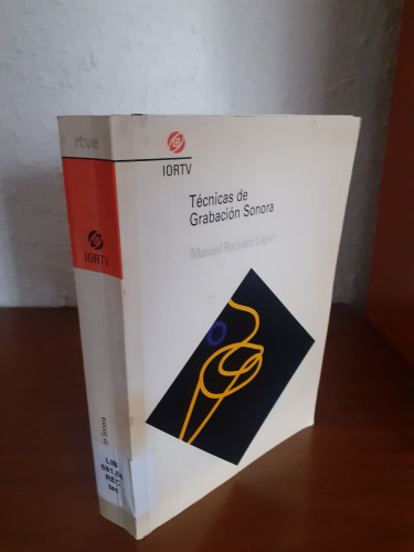 Portada del libro de Tecnicas de grabacion sonora