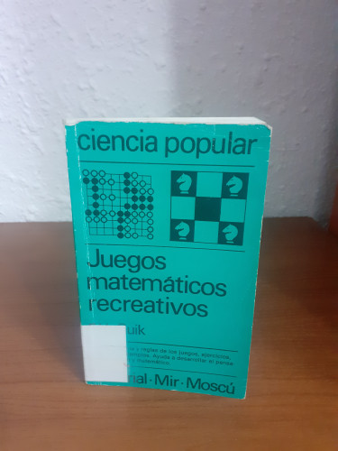 Portada del libro de Juegos matemáticos recreativos