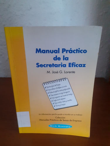 Portada del libro de Manual práctico de la secretaria eficaz