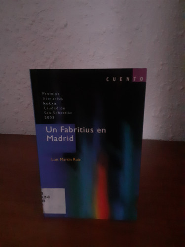 Portada del libro de FABRITIUS EN MADRID, UN