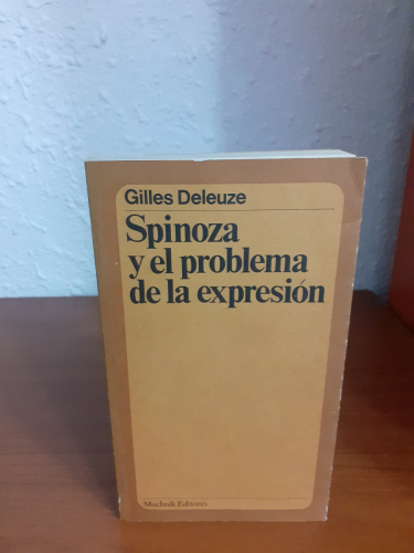 Portada del libro de Spinoza y el problema de la expresiÓN