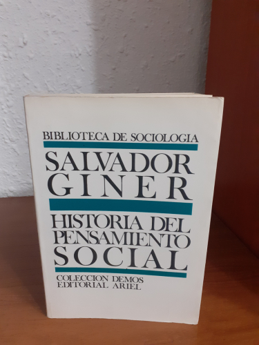 Portada del libro de Historia Del Pensamiento Social