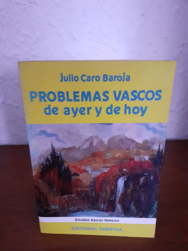 Portada del libro de Problemas Vascos de Ayer y de Hoy