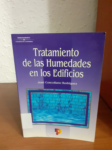 Portada del libro de Tratamiento Humedades en los Edificios