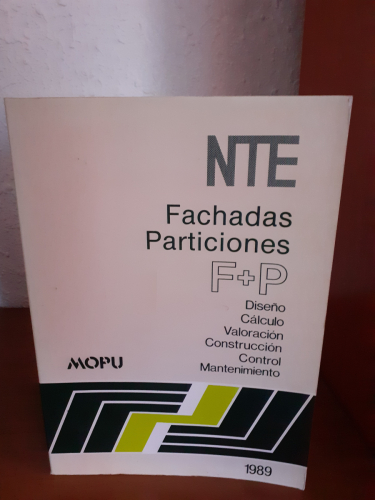 Portada del libro de Fachadas, Particiones. F+P Diseño calculo valoración construcción control mantenimiento