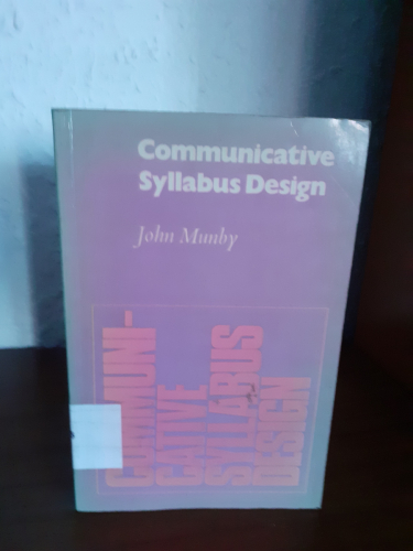 Portada del libro de Communicative Syllabus Design: A Sociolinguistic Model for Designing the Content of Purpose-Specific...