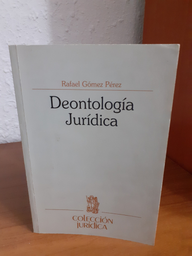 Portada del libro de Deontología jurídica