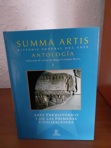 Portada del libro de Summa Artis. Historia Del Arte. Antología I. Arte Prehistórico y de las Primeras Civilizaciones