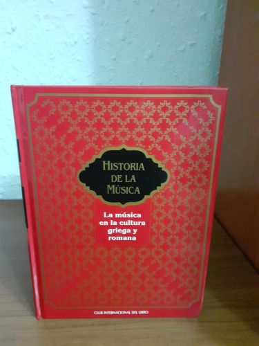 Portada del libro de La música en cultura griega y romana