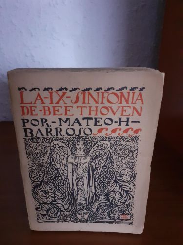 Portada del libro de La IX Sinfonía de Beethoven. Ensayo de crítica y estética músical