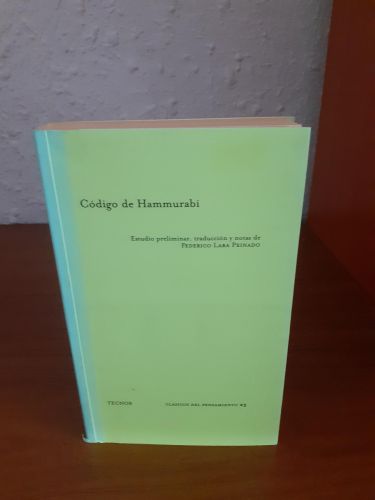 Portada del libro de Código de Hammurabi