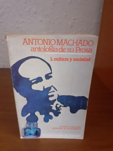 Portada del libro de Antología de su prosa I: Cultura y sociedad