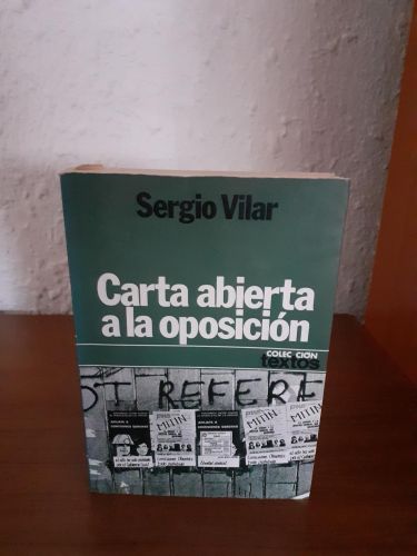 Portada del libro de Carta abierta a la oposición