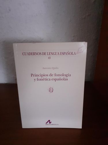 Portada del libro de Principios de fonología y fonética españolas