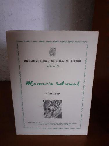 Portada del libro de Memoria anual. Año 1959