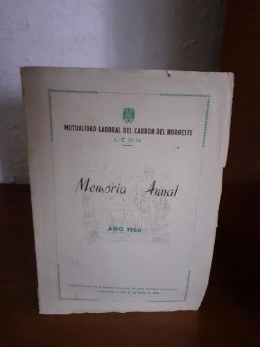 Portada del libro de Memoria anual, año 1960