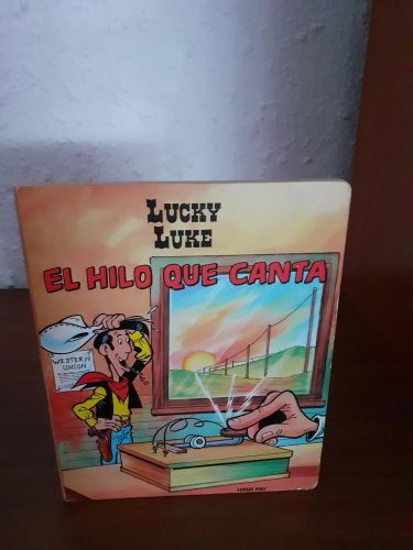 Portada del libro de Lucky Luke el hilo que canta