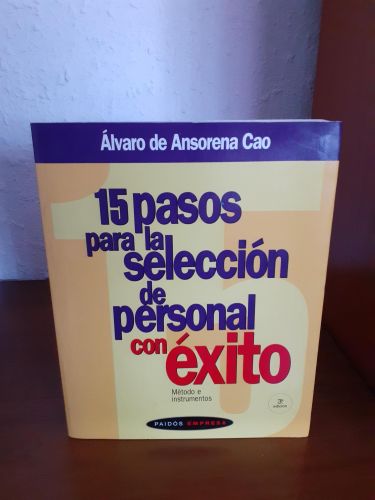 Portada del libro de 15 pasos para la selección de personal con éxito, método e instrumentos