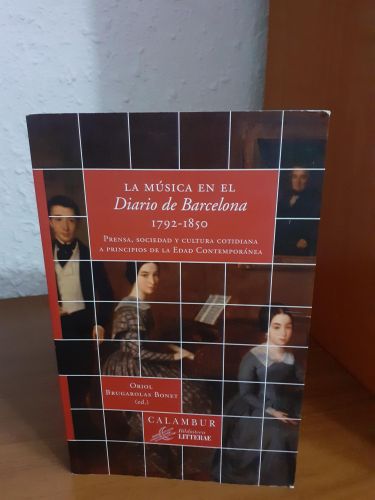 Portada del libro de La música en el Diario de Barcelona. 1792-1850
